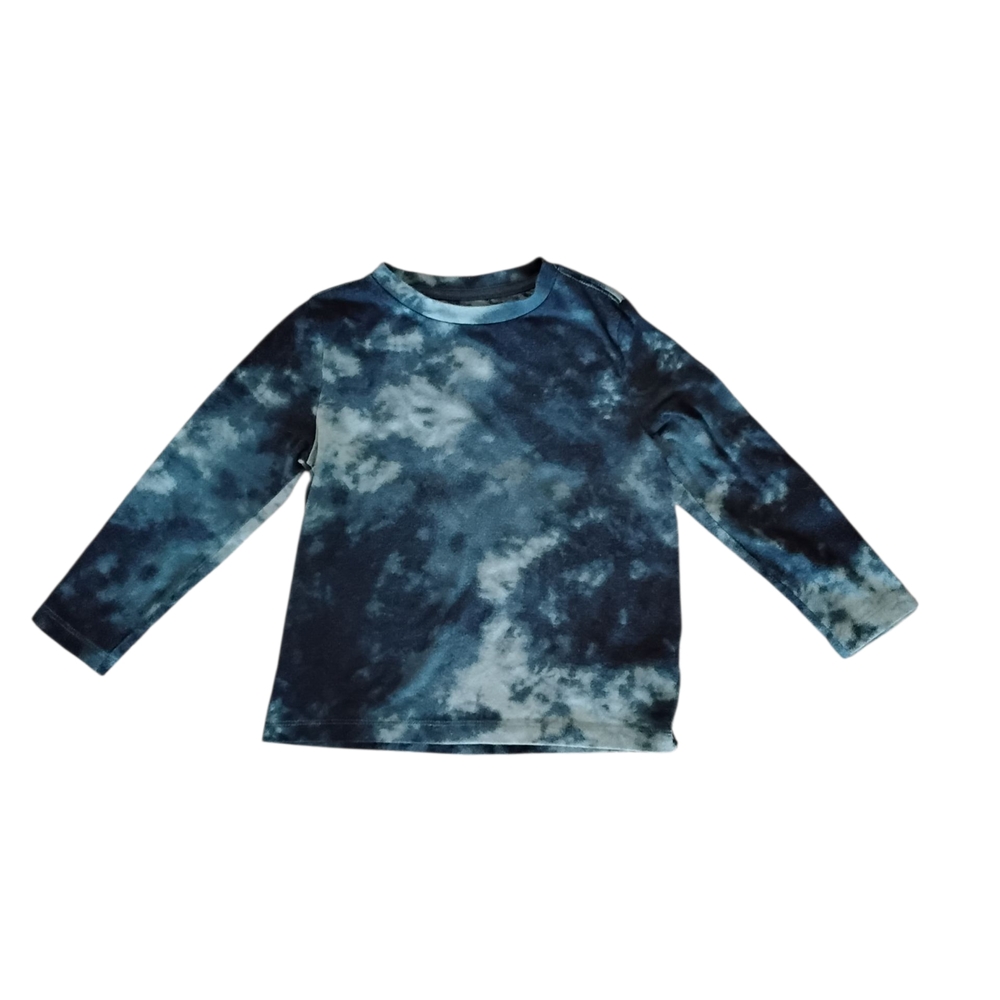 Old Navy Kids Long Sleeve Tie-Dye Shirt - Navy Boys XS Casual Comfy 70s 90s
